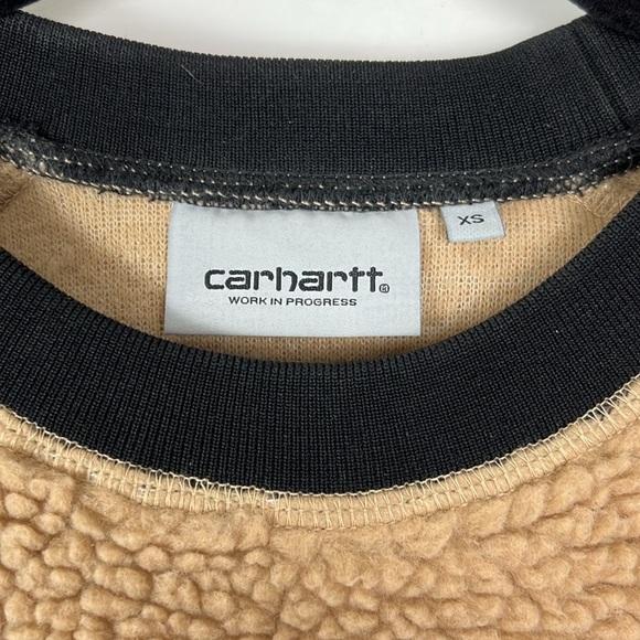 Carhartt Boxy Tan and Black Sweatshirt Relaxed Fit - Picture 4 of 8